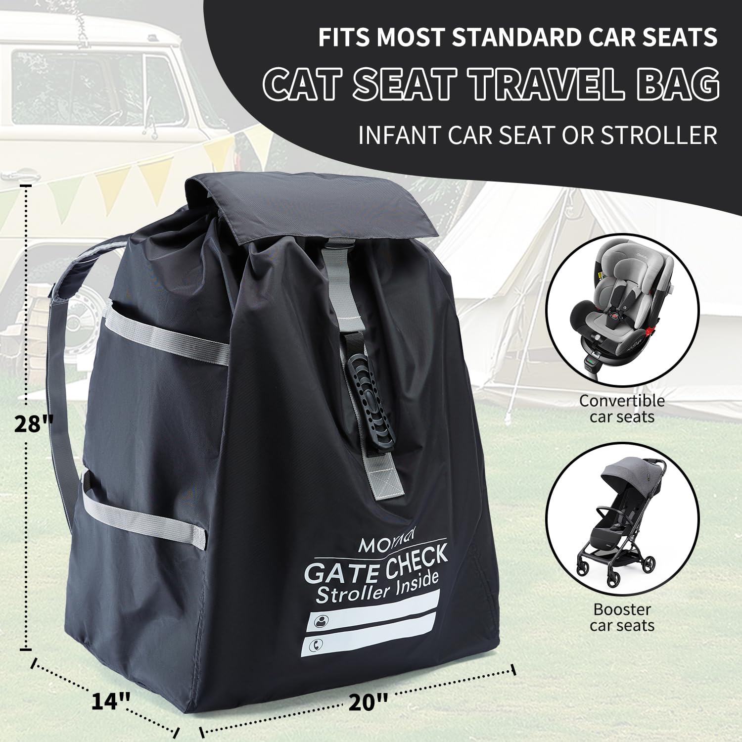 MYQ MOYAQI car seat cover guards against dust and moisture on the journey