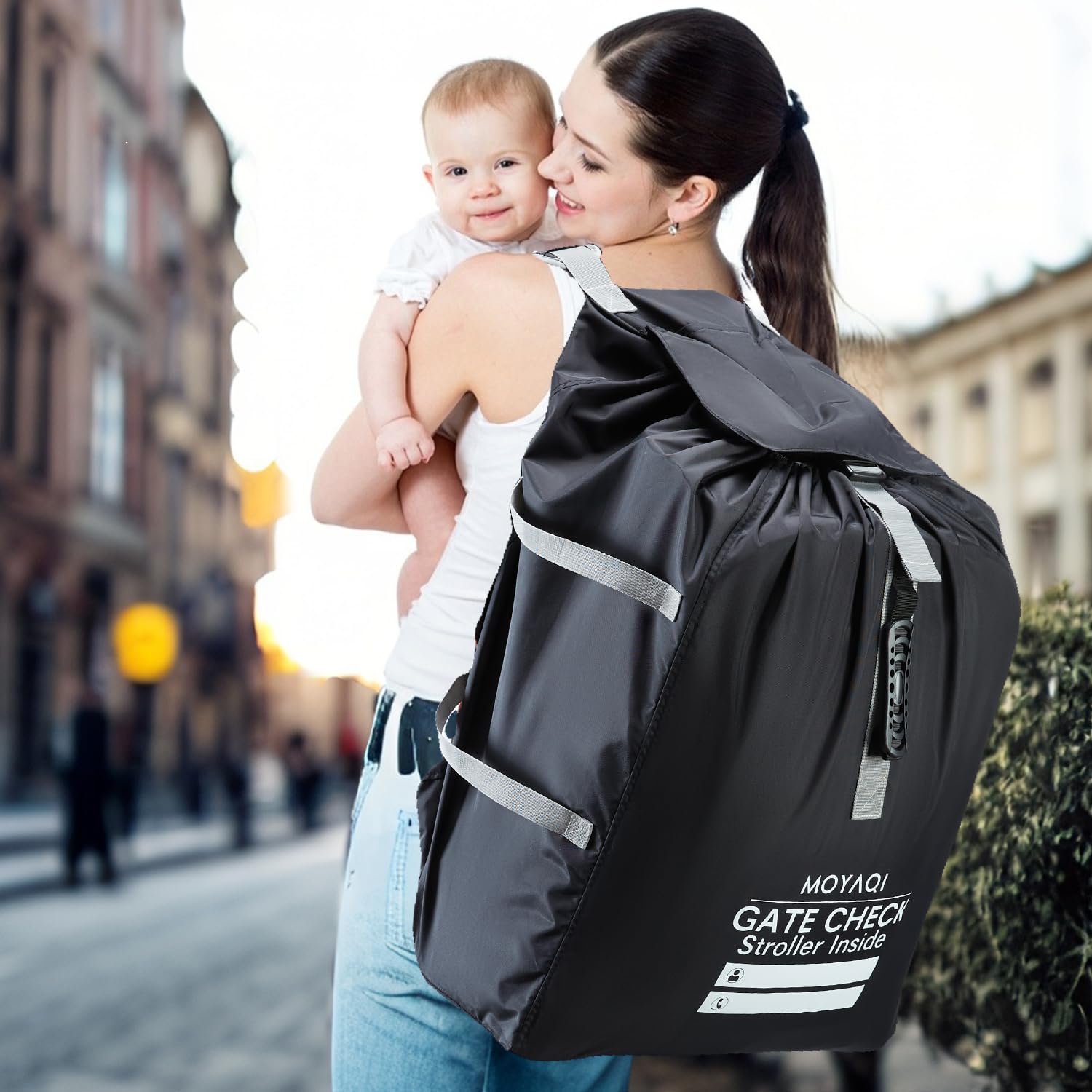 MYQ MOYAQI front name card slot helps locate your bag quickly