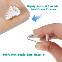 MOYONTE adhesive corner protector fits wood, plastic, ceramic, glass, and metal.