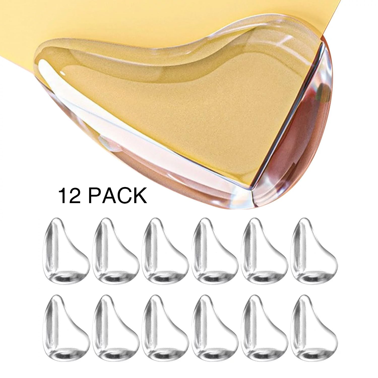 MOYONTE clear corner guards blend with furniture while shielding children.