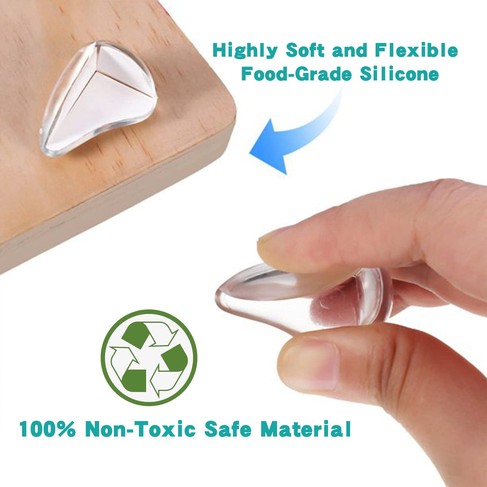 MOYONTE strong adhesive tape secures guards on wood, glass, and ceramic surfaces