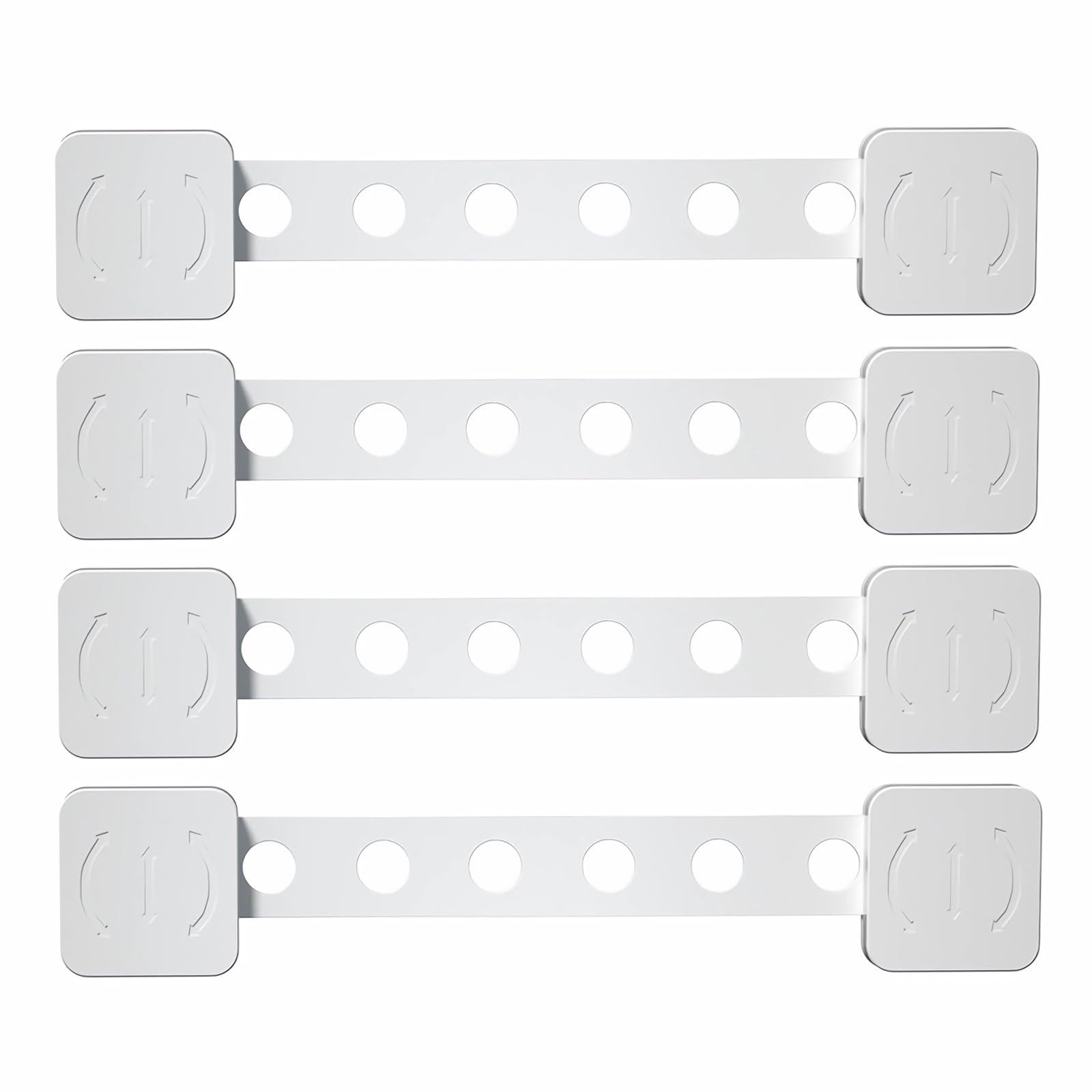 MOYONTE upgraded cabinet locks 4-pack for safer cabinets and drawers