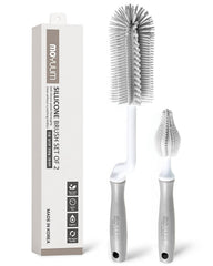 MOYUUM silicone bottle brush with large head for quick bottle cleaning