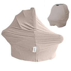 MOZAH baby multi-use cover drape for car seats provides privacy and sun protection.