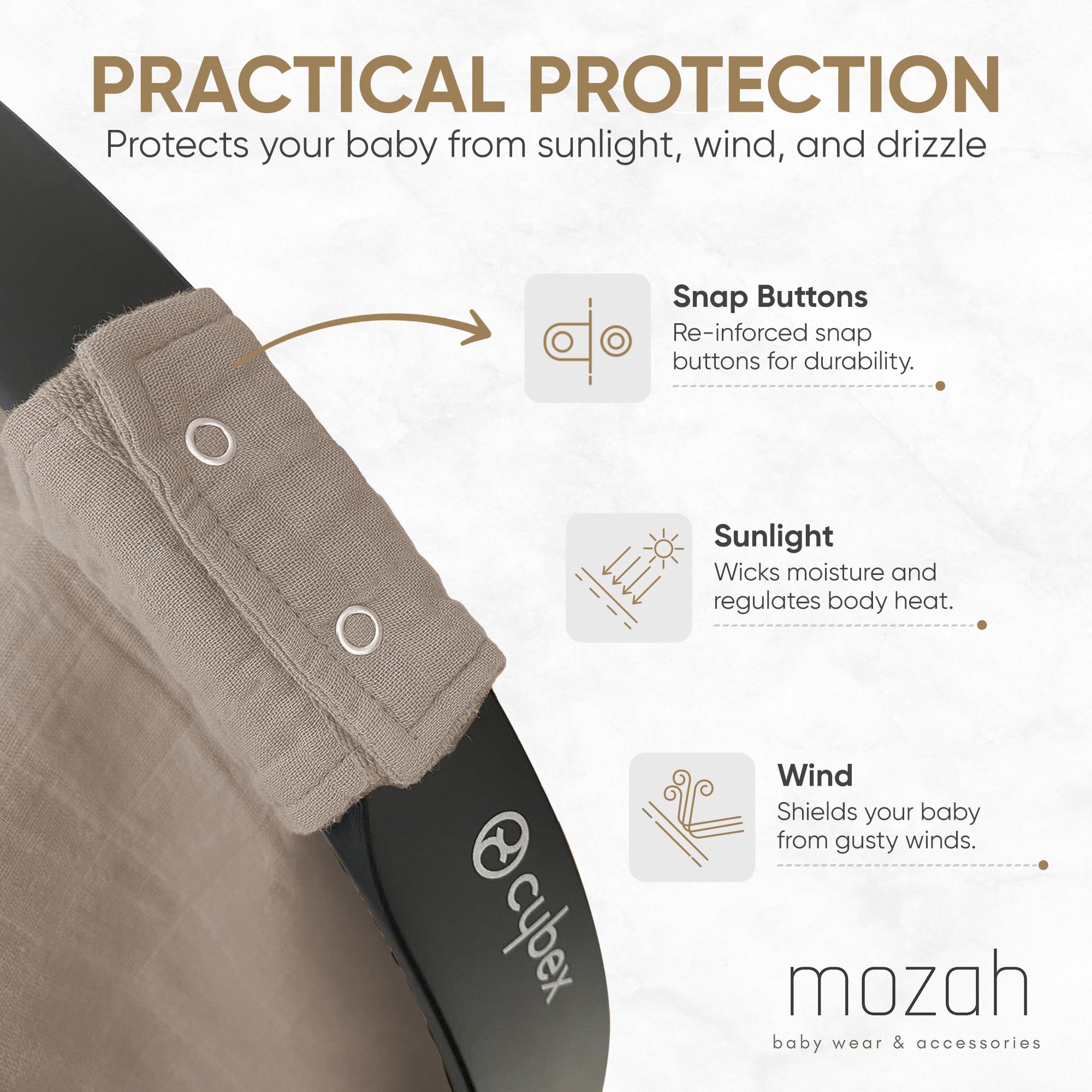 MOZAH universal fit car seat cover fits most standard seats.