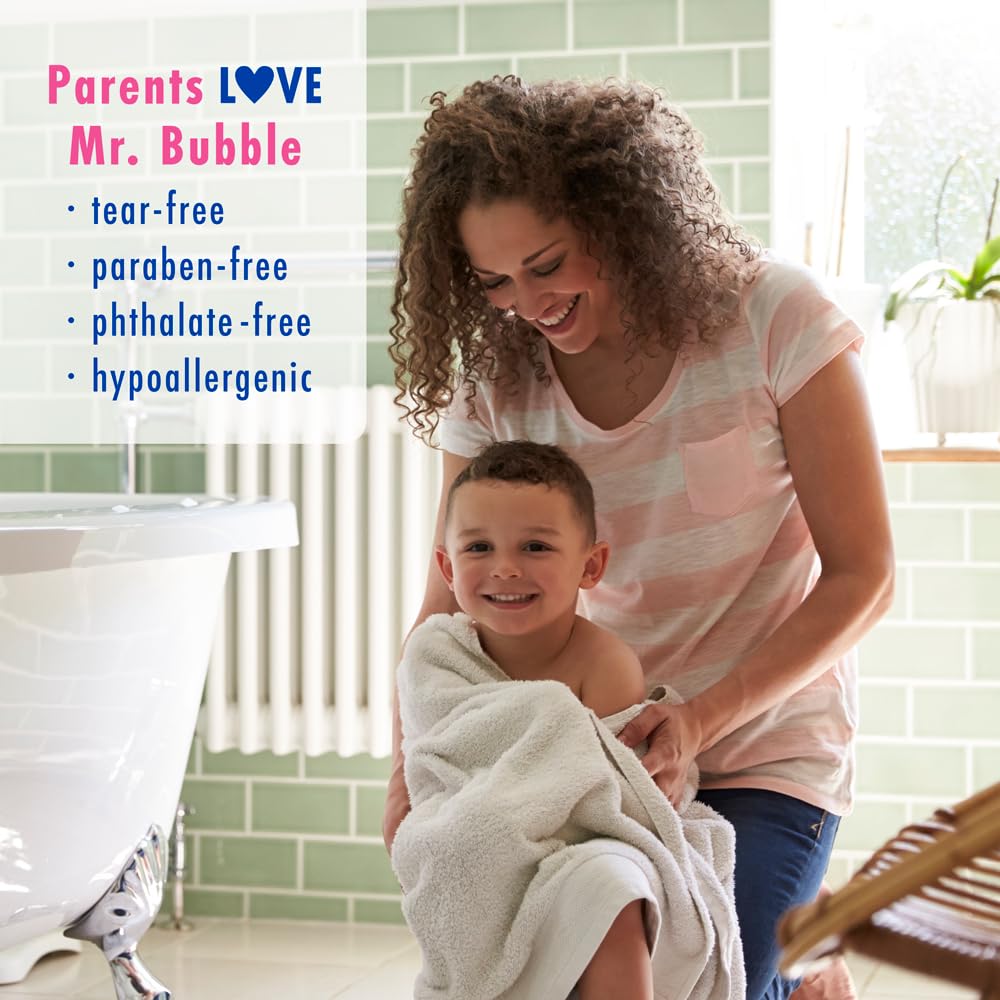 Pediatrician and dermatologist tested Mr. Bubble label on safe formula.