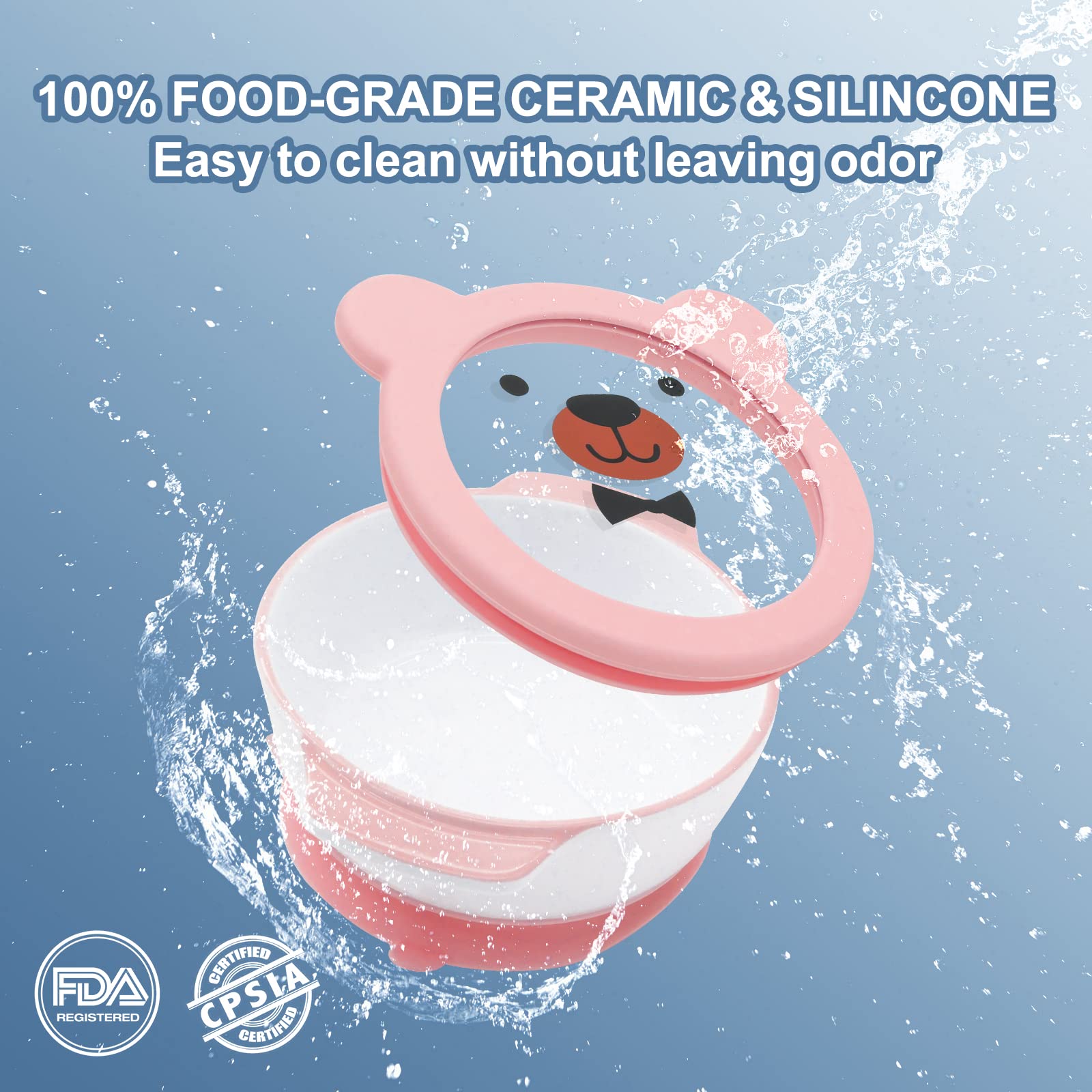MR. CHOU airtight glass lid visible for simple leftovers storage.