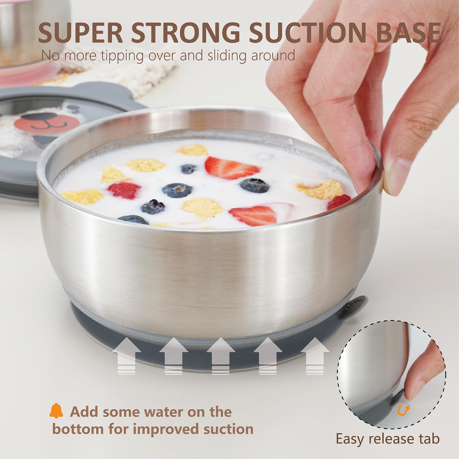 MR. CHOU airtight lid seals leftovers for travel and storage