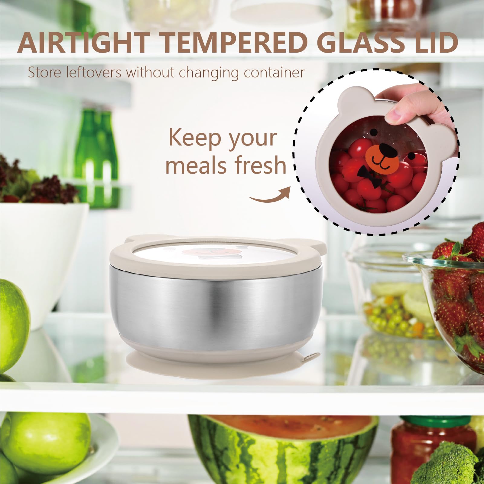 MR. CHOU bear-faced lid seals freshness with playful design