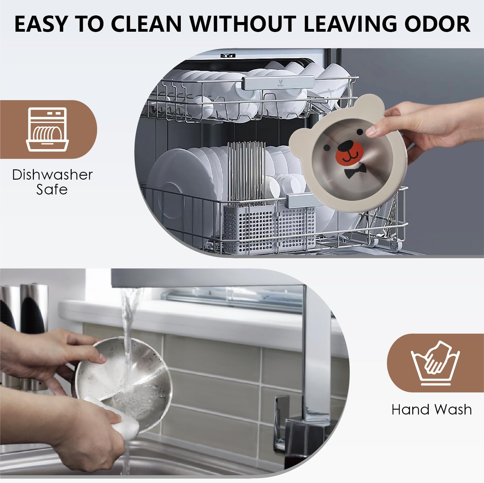 MR. CHOU bowls are dishwasher-safe for easy cleanup