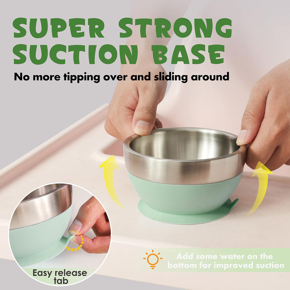 MR. CHOU double-wall insulation keeps warm puree and cool snacks safely.
