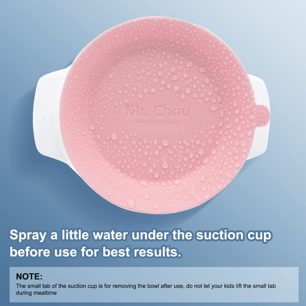 MR. CHOU BPA-free silicone base ensures non-toxic, safe dining.