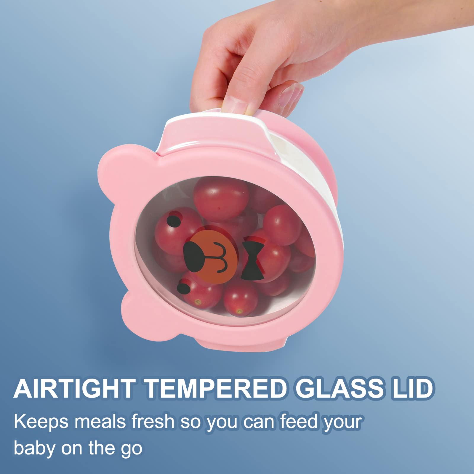 MR. CHOU ceramic first-stage bowl offers a warm, comfortable feeding surface.