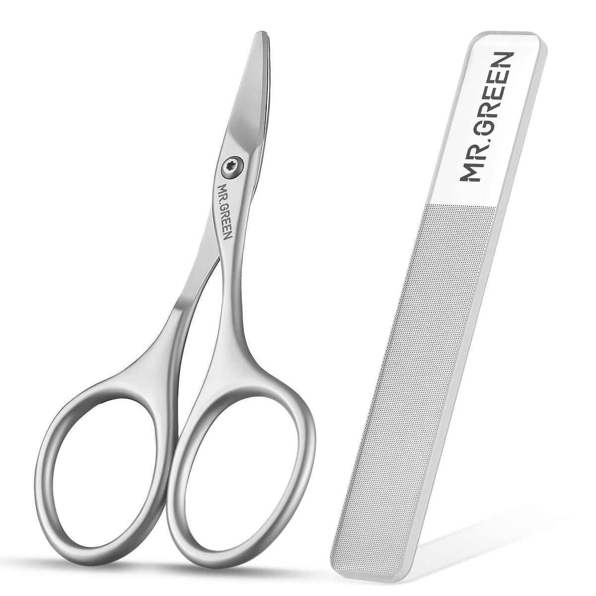 MR.GREEN baby nail scissors close-up showing safety-focused design for delicate nails.