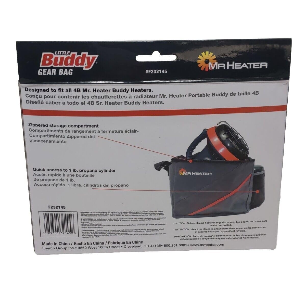 Mr. Heater Little Buddy carry bag durable material protects heater on the go.