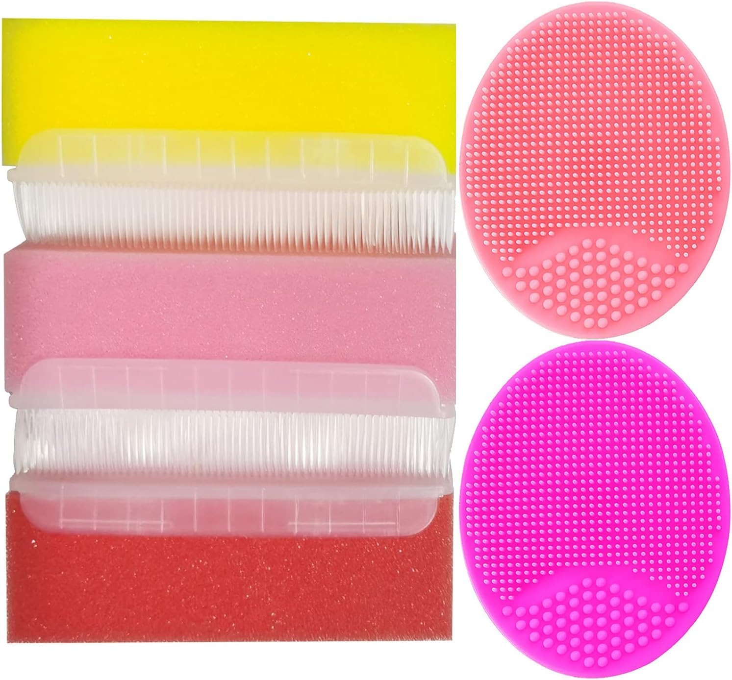 MR LION 2-in-1 sponge brush creating rich foam during wash