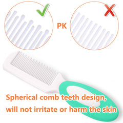 MR LION cradle cap brush with silicone cap for gentle scalp massage