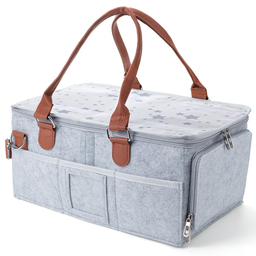 Mr. Pen baby caddy fits changing tables, dressers, and cars for travel
