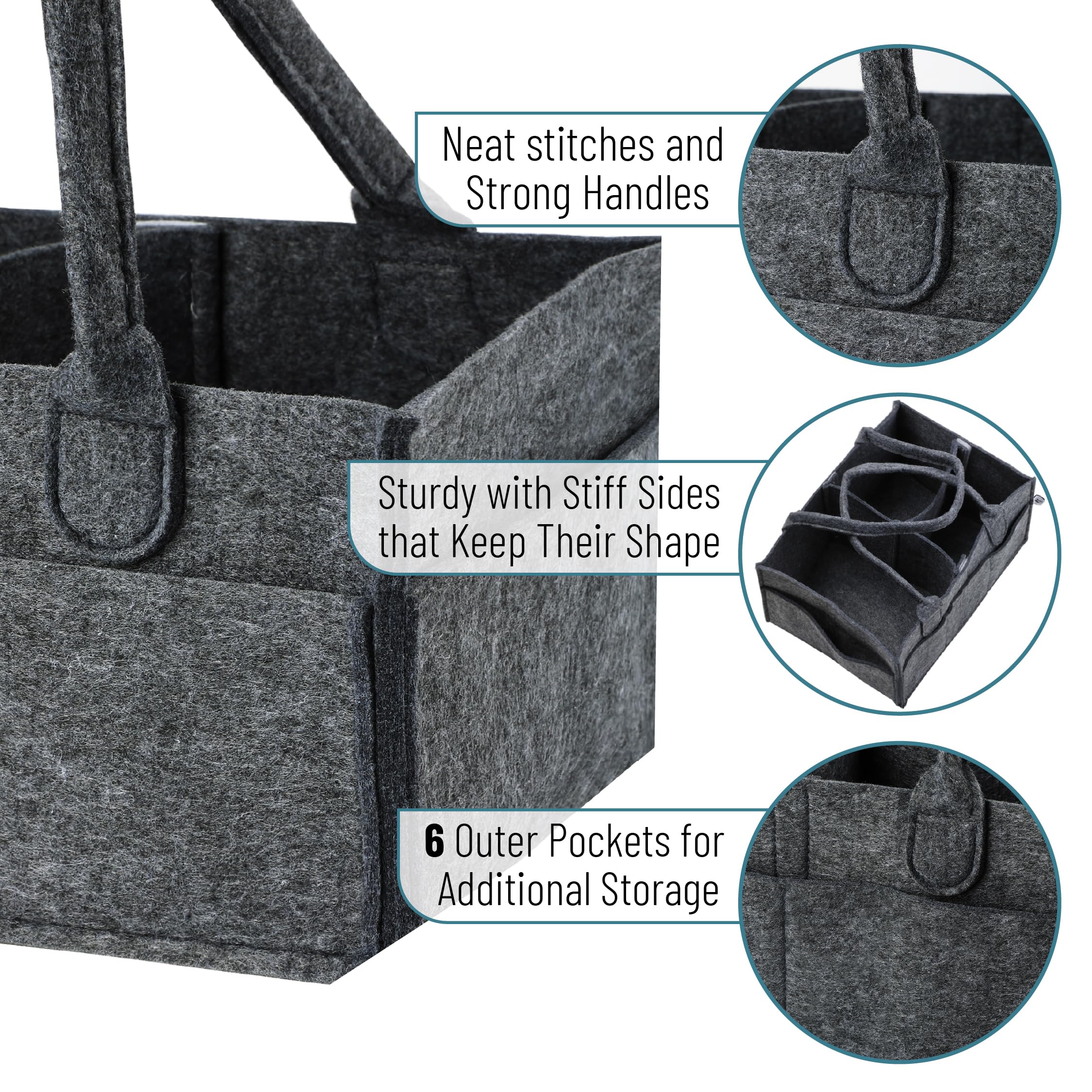 Reinforced handles make it easy to carry from room to room.
