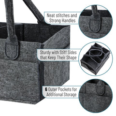 Reinforced handles make it easy to carry from room to room.