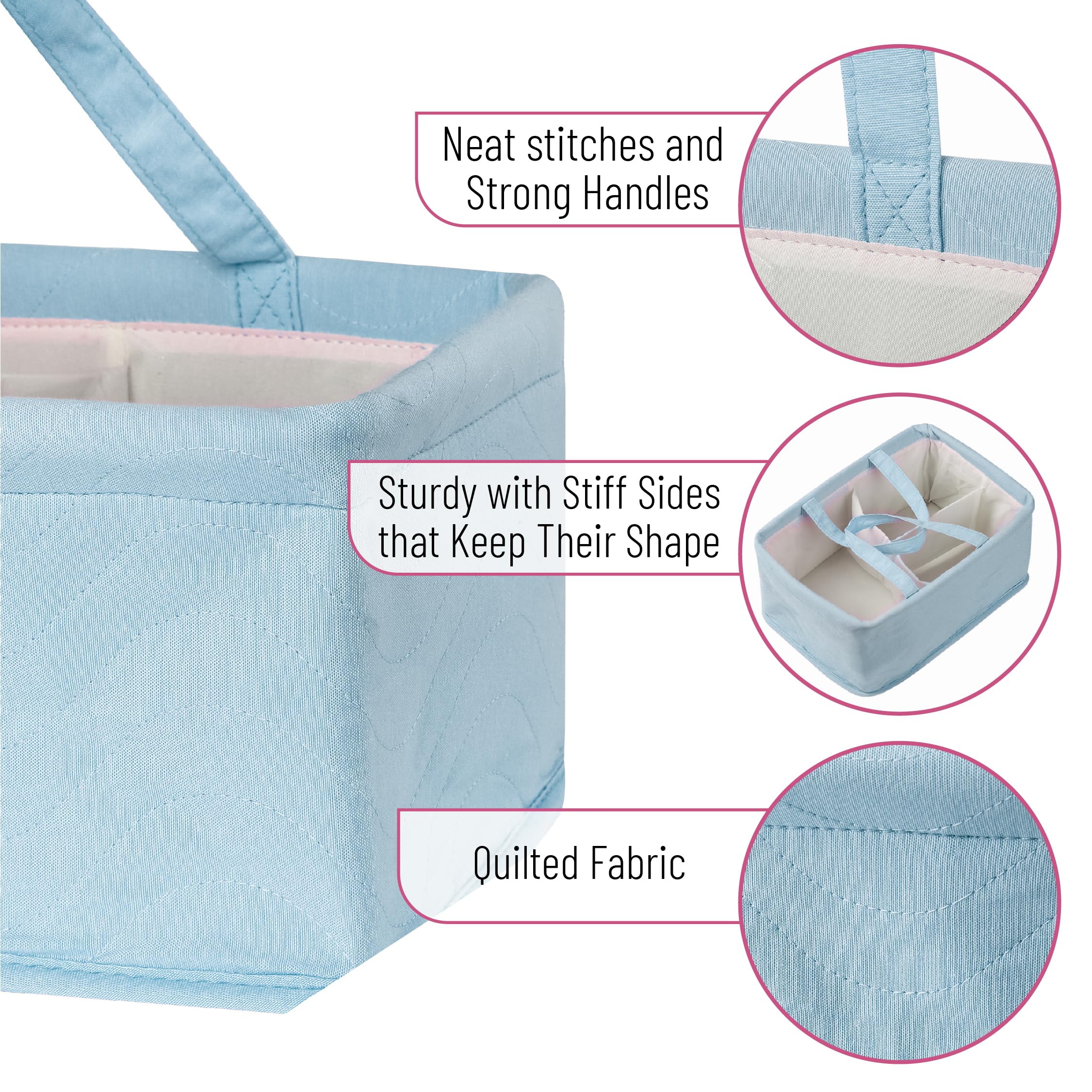 Mr. Pen baby caddy collapsible design for easy storage and on the go use.