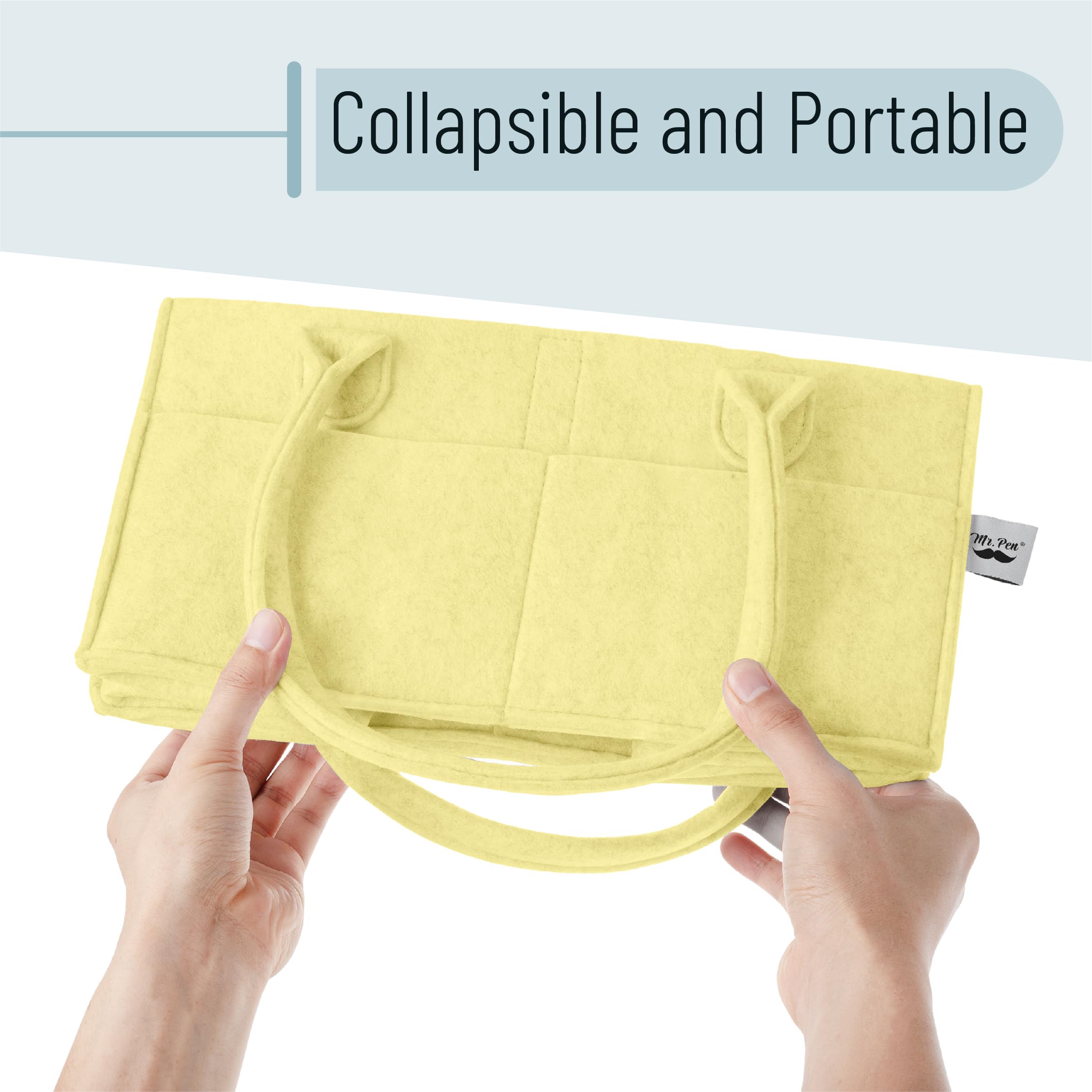 Mr. Pen diaper caddy on the go keeps wipes and diapers handy.