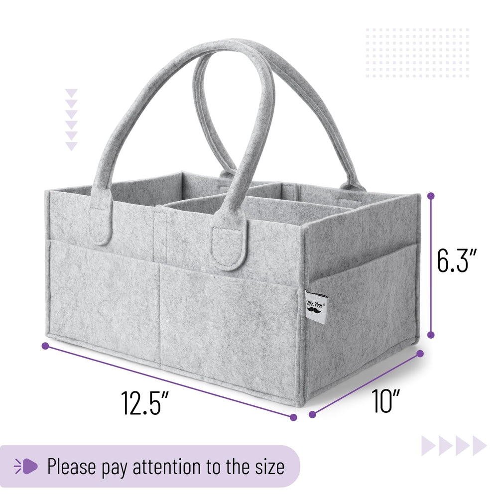 Mr. Pen Baby Diaper Organizer side pockets hold ointments neatly