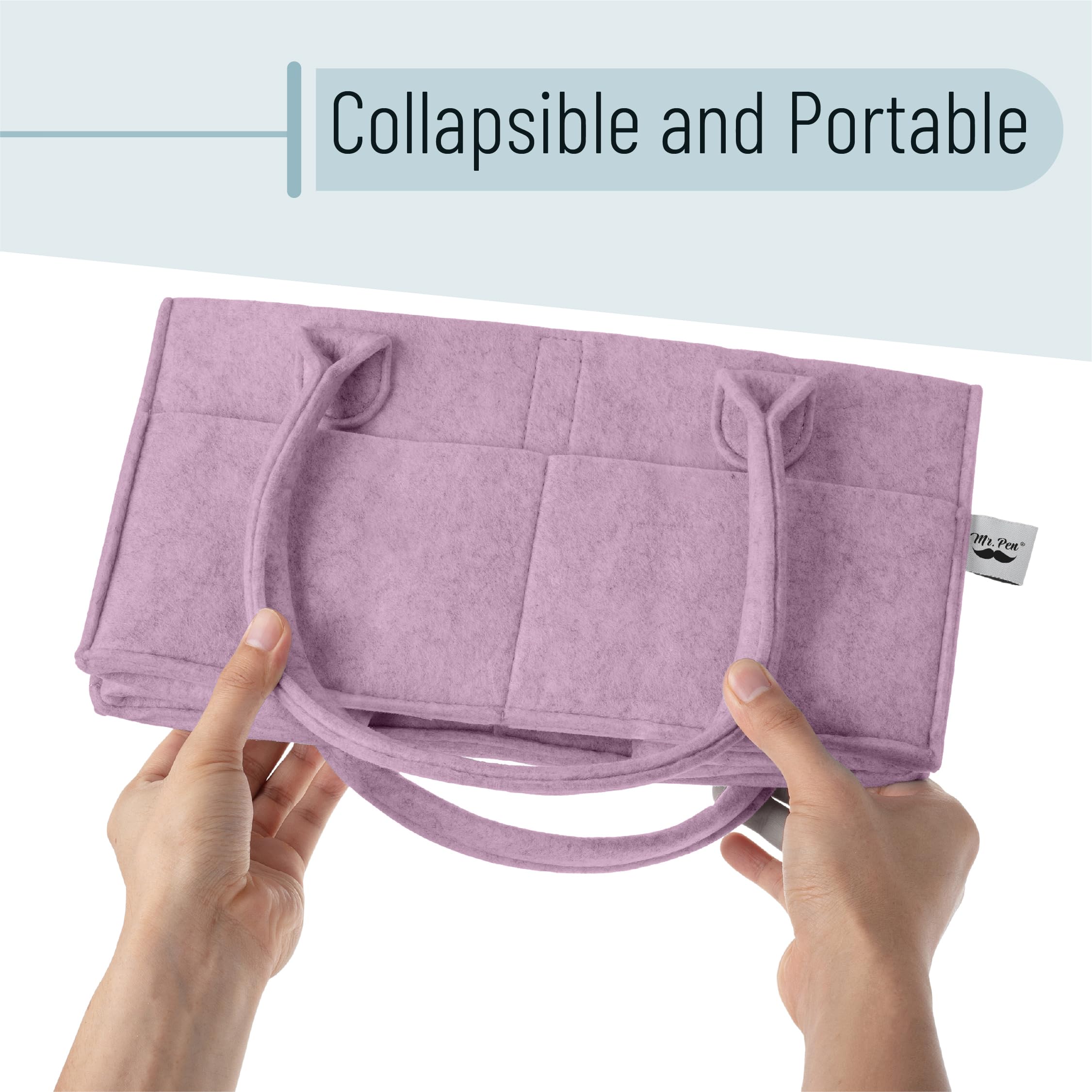 Mr. Pen compact organizer ideal for travel and room-to-room use.