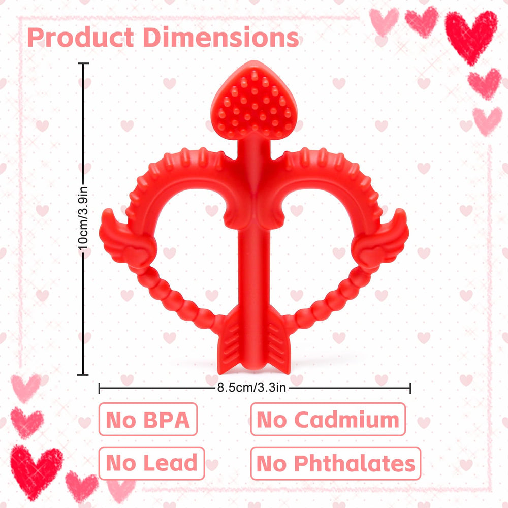 MR.TIMELAG Cupid Bow Arrow teether supports self-soothing for babies.
