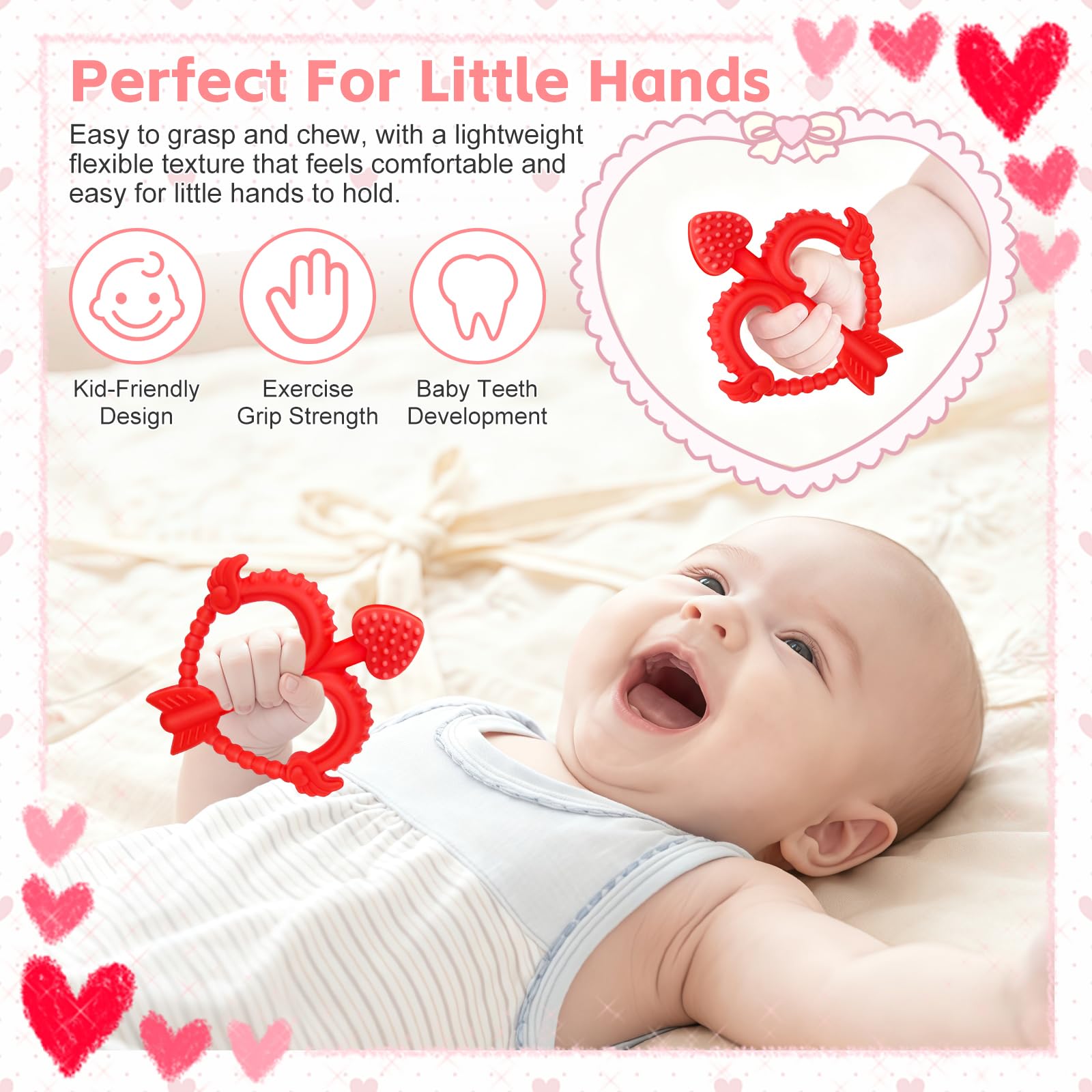 MR.TIMELAG soft silicone teether with textured ridges for multi-angle relief.