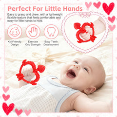 MR.TIMELAG soft silicone teether with textured ridges for multi-angle relief.