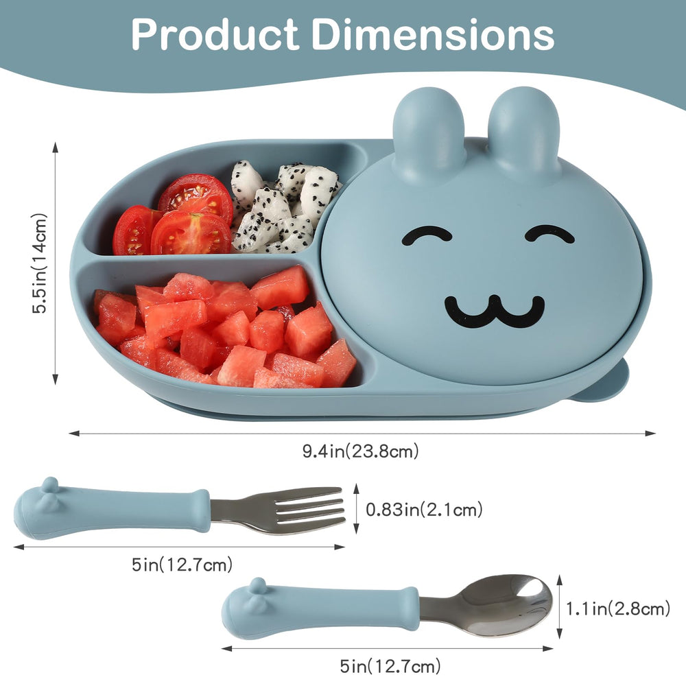 Mraisebossup BPA-free silicone plate ensures safe, toxin-free mealtimes.