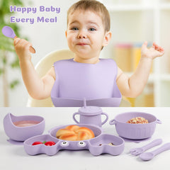Mraisebossup divided plate keeps portions organized for tiny meals