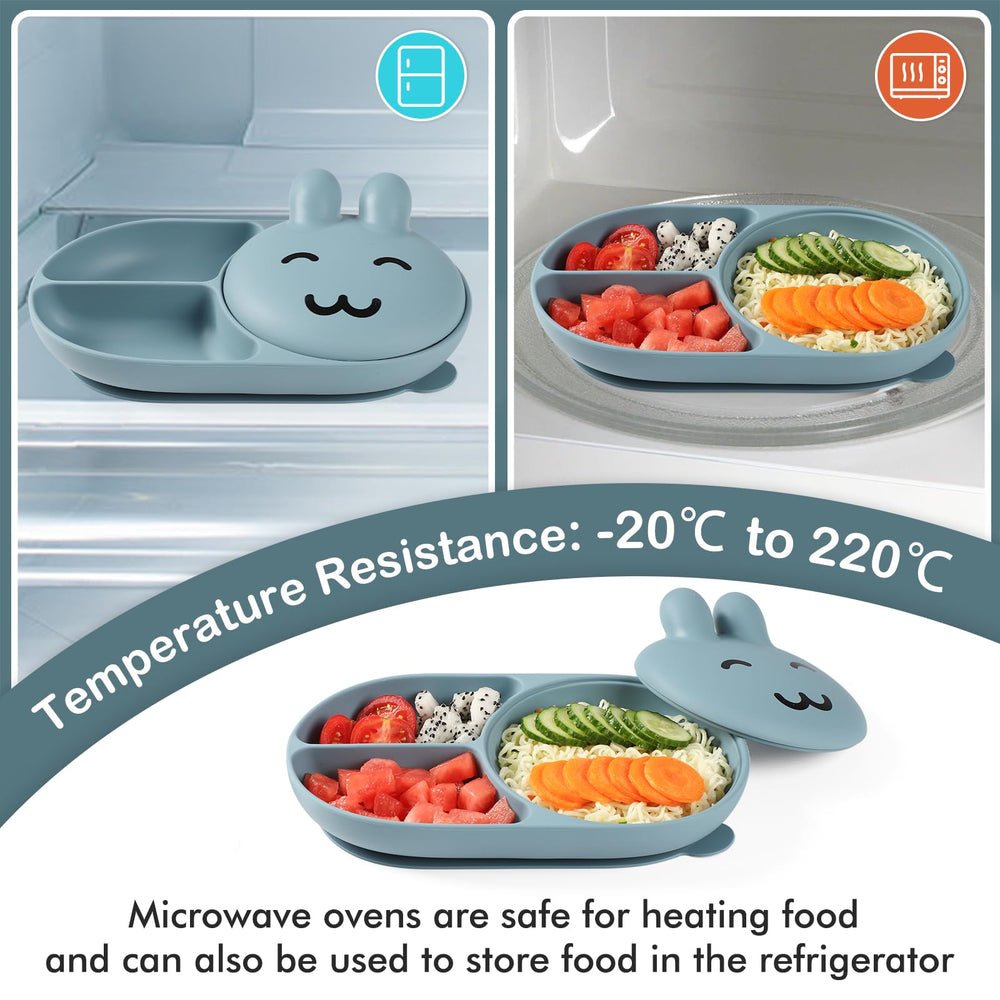 Mraisebossup easy-clean silicone plate dries quickly and reuses well.