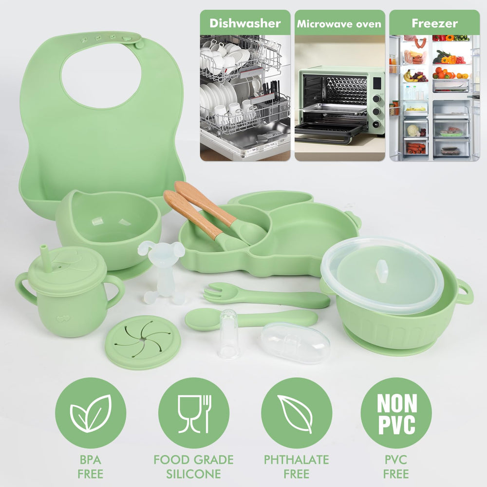 mraisebossup adjustable bib protects clothing while catching spills during feeding.