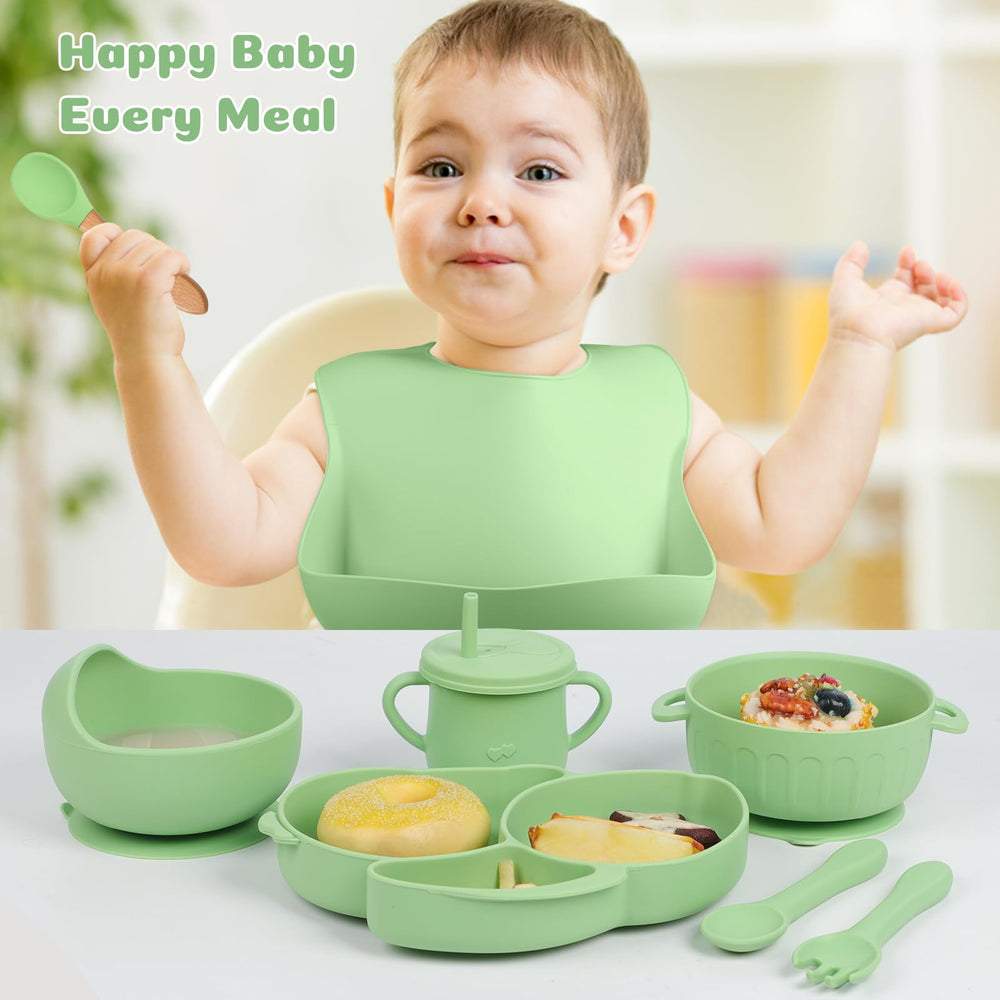 mraisebossup flat bowl with suction prevents tipping for easy, mess-free meals.