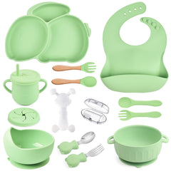 mraisebossup silicone baby plate with suction keeps meals tidy and minimizes spills during feeding.