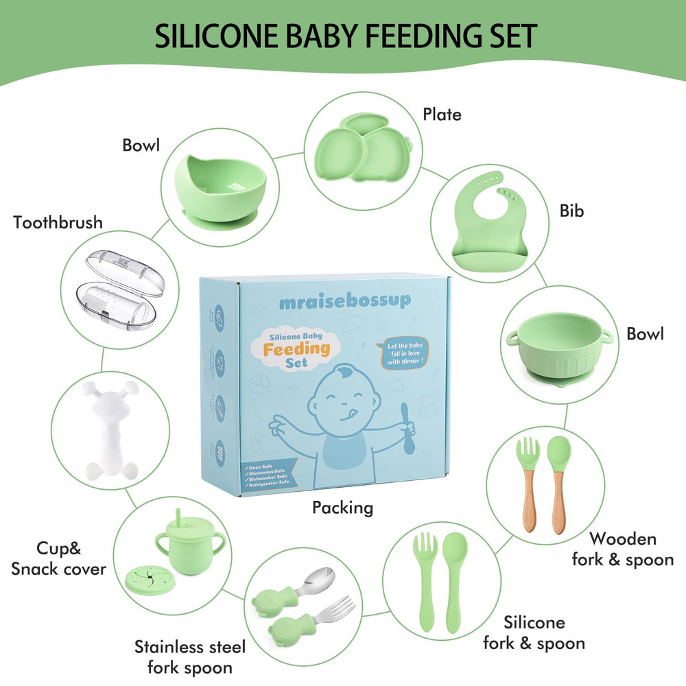 mraisebossup snail bowl with suction stabilizes bowls and aids self-feeding attempts.