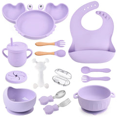 Mraisebossup silicone baby feeding set with suction plate keeps meals tidy and steady