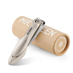 MR.GREEN baby nail clipper closed shows safe handling for caregivers.