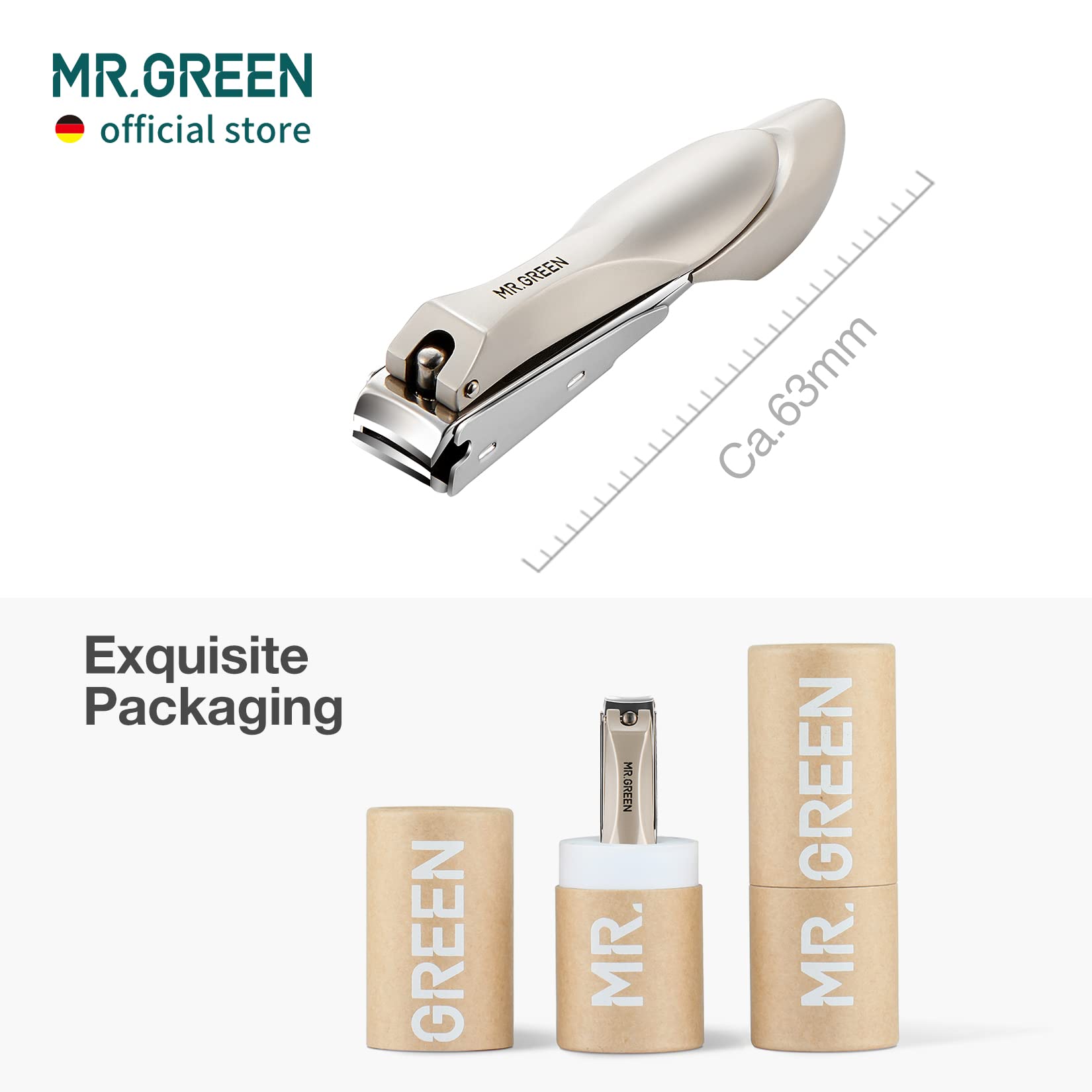 MR.GREEN three-model set includes parent and baby clippers with nano file.