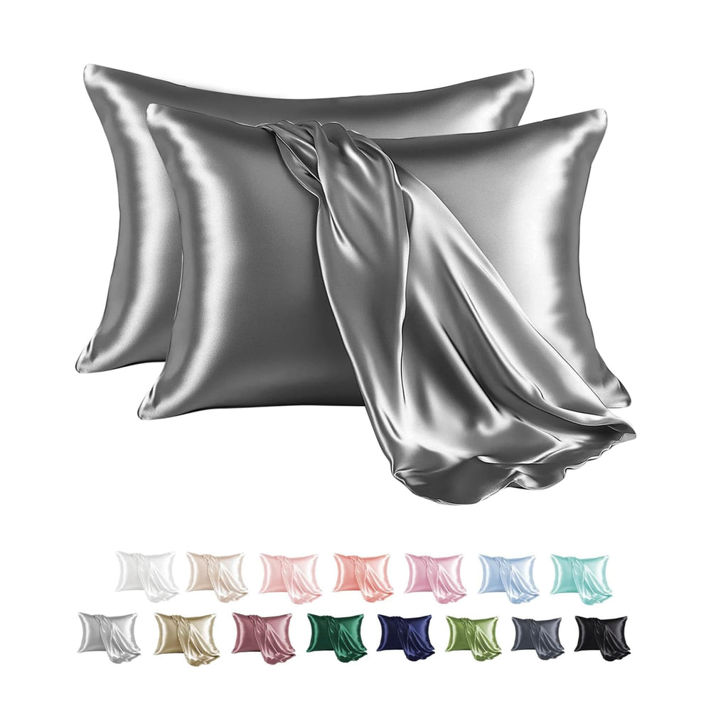 MR&HM satin pillowcase for hair reduces frizz overnight.