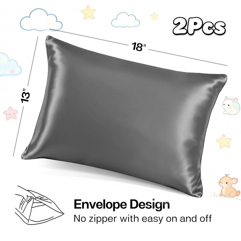 MR&HM satin pillowcase for skin minimizes friction for smoother sleep.