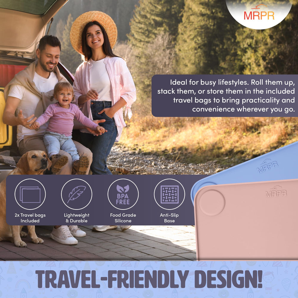 MRPR silicone suction placemat resists stains and odors for lasting freshness.