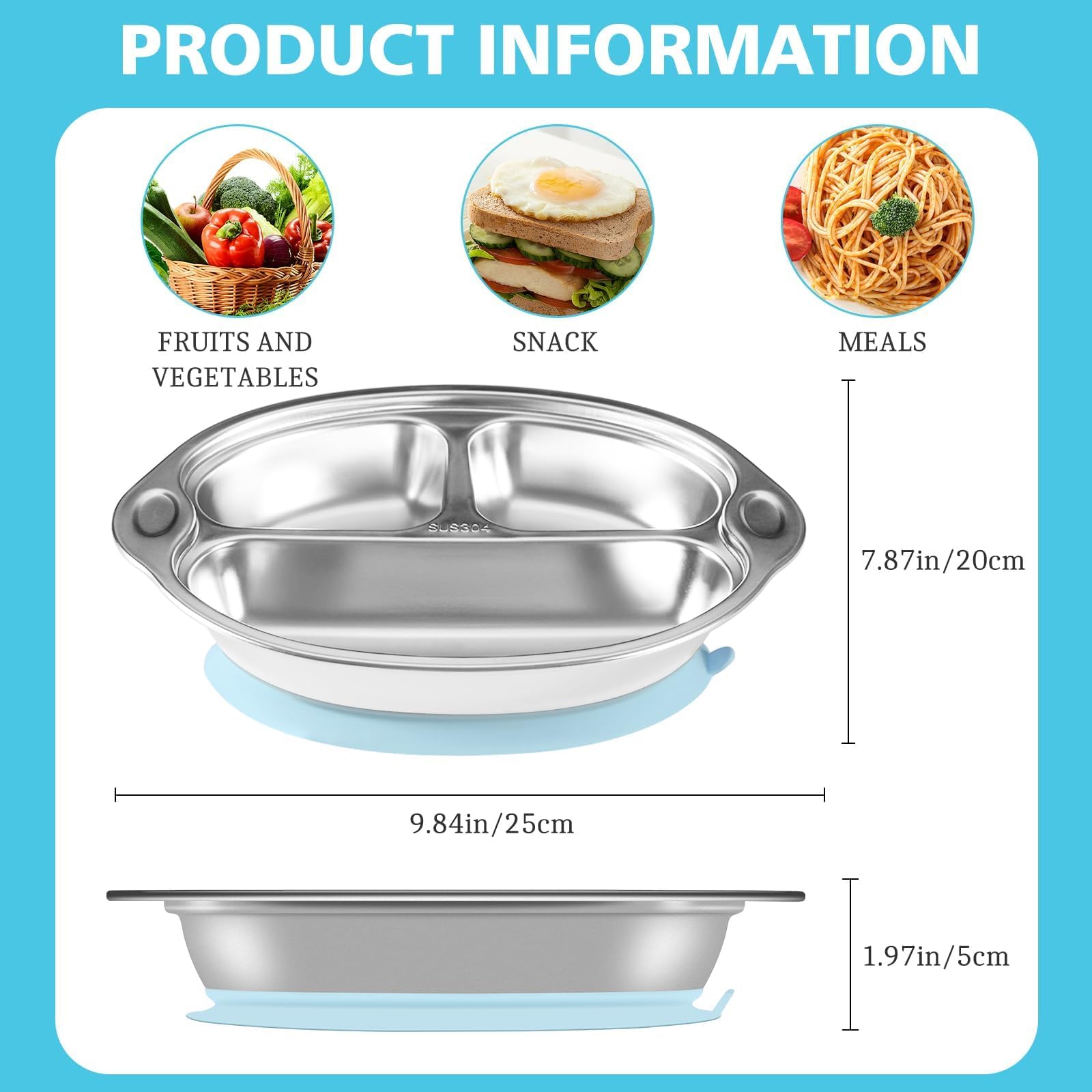 Mrs. Chou 304 stainless steel construction delivers durable daily use.