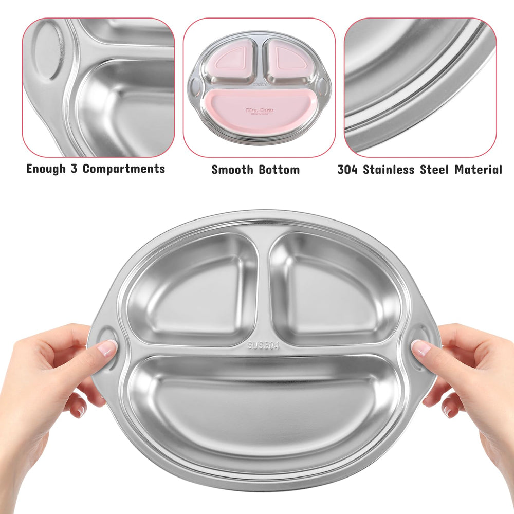 Mrs. Chou plate BPA-free and non-toxic materials.