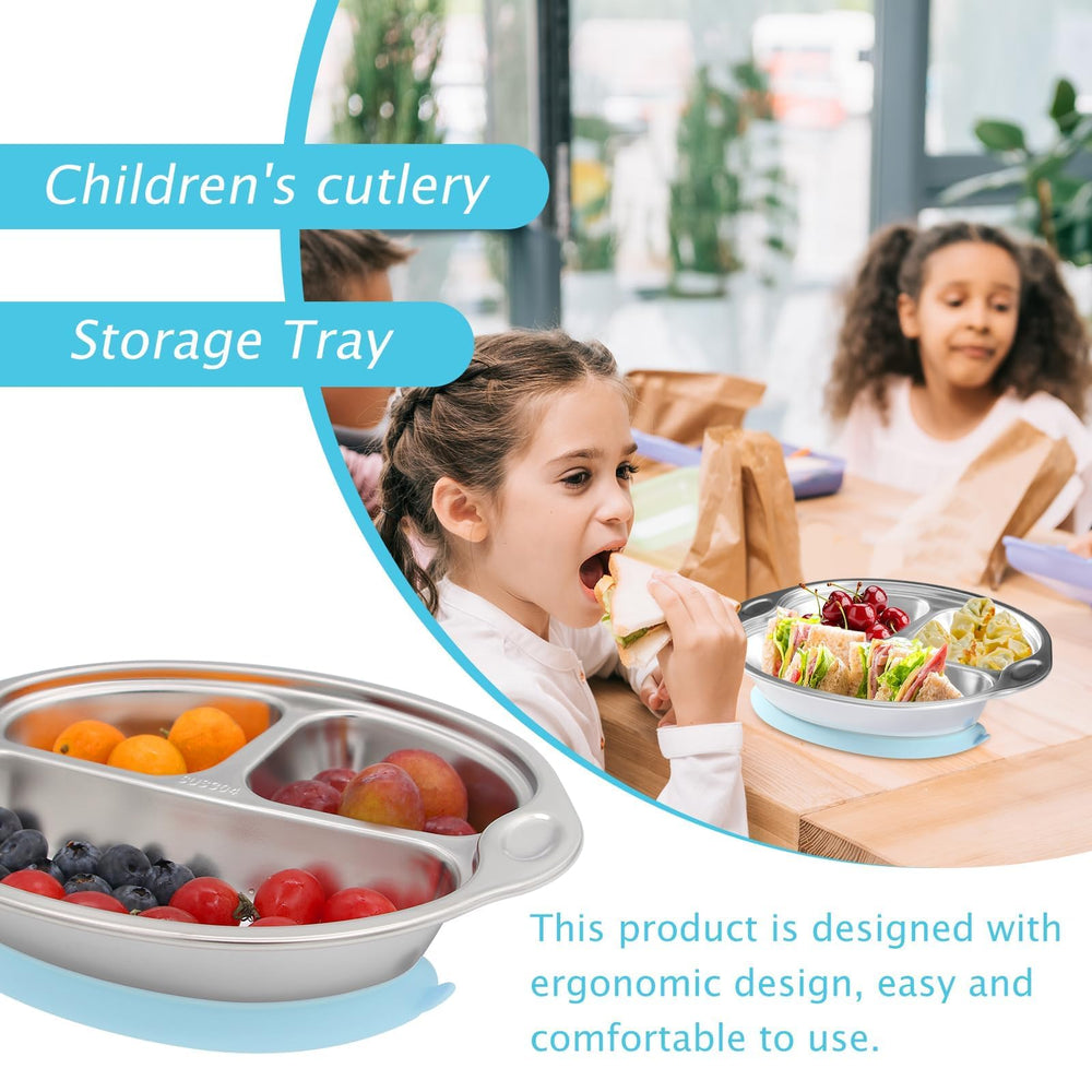 Mrs. Chou easy-clean, dishwasher-safe plates save parents time.