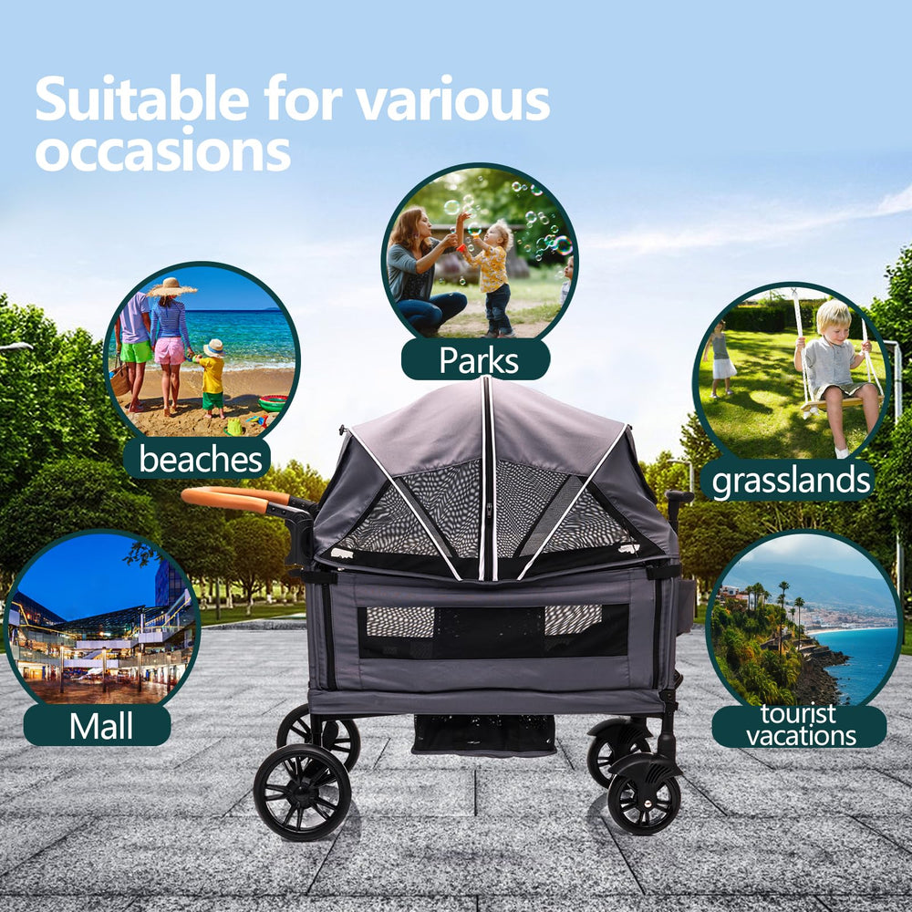 MRZLB Luxury Wagon Stroller cup holder and tray keep drinks handy