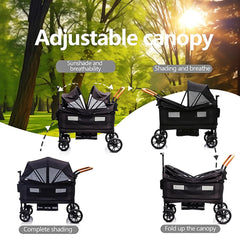 MRZLB stroller with 5-point harness keeps children secure
