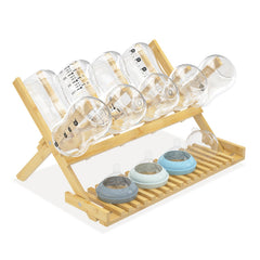 DSVENROLY bottle drying rack front view by Msoesticc.dl for organized feeding sets